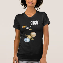 惑星プルートー WTF!? 笑える科学 ギーク 天文学 Tシャツ