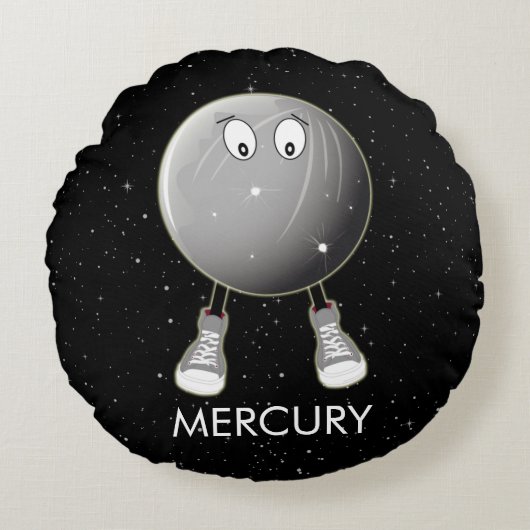 惑星マーキュリー&スターズ ラウンドクッション (正面)