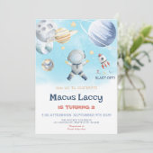 惑星ロケット船 – 宇宙誕生日 招待状 (スタンド正面)