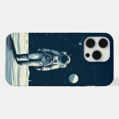 惑星上の宇宙飛行士 iPhoneケース (裏面横)