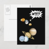 惑星冥王星 WTF!? 笑える科学 ギーク 天文学 ポストカード (正面/裏面)