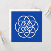 惑星国際的地球の国旗 カード (正面/裏面インサイチュ)