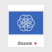 惑星国際的地球の国旗 シール (シート)