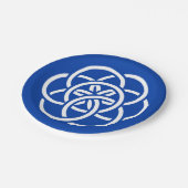 惑星国際的地球の国旗 ペーパープレート (アングル)