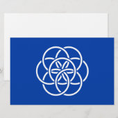 惑星国際的地球の国旗 便箋 (正面/裏面)