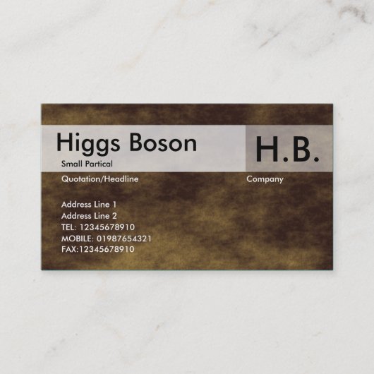 惑星地形 名刺 (正面)