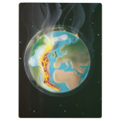 惑星地構造プレート クリップボード (裏面)