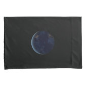 惑星地球のナイトライト(西半球) 枕カバー (正面右)