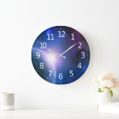 惑星地球の太陽が宇宙空間に描かれるアート| ラージ壁時計 (ホーム)