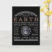 惑星地球の詳細天文学 カード (黄色い花)