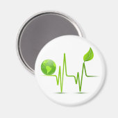 惑星地球ハート監視装置 マグネット (正面/裏面)