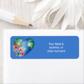 惑星地球ハート ラベル (インサイチュ)