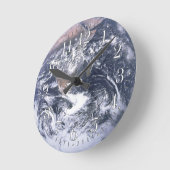 惑星地球天文学の壁時計 ラウンド壁時計 (傾斜)