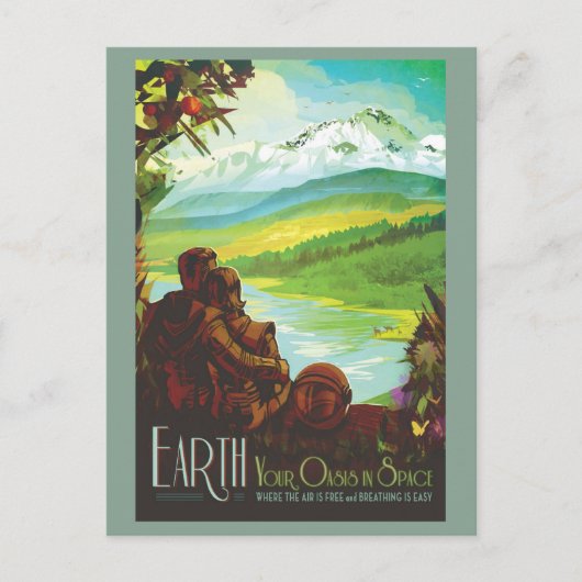 惑星地球宇宙太陽の系 ポストカード (正面)