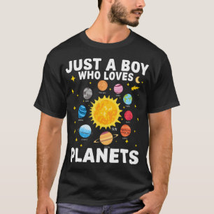 惑星大好き少年 惑星 太陽系 スペース ル Tシャツ