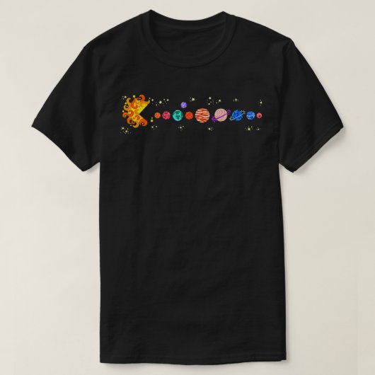 惑星天おもしろい文学の科学研究者の科学の交流 Tシャツ (デザイン正面)