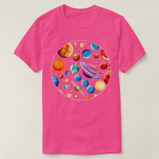 惑星天文学の宇宙宇宙宇宙宇宙科学 Tシャツ (デザイン正面)