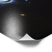 惑星天王星とリングや輪と月JWSTイメージ フォトプリント (角)