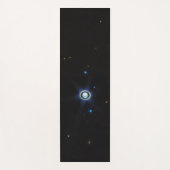 惑星天王星とリングや輪と月JWSTイメージ ヨガマット (正面)
