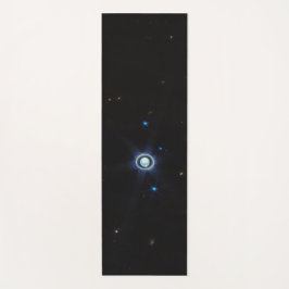 惑星天王星とリングや輪と月JWSTイメージ ヨガマット