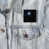 惑星天王星とリングや輪と月JWSTイメージ 缶バッジ (インサイチュ)