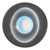 惑星天王星とリングや輪JWSTイメージ アイスホッケーパック (正面)