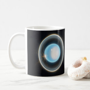 惑星天王星とリングや輪JWSTイメージ コーヒーマグカップ