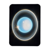 惑星天王星とリングや輪JWSTイメージ マグネット (縦)