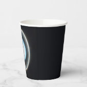 惑星天王星とリングや輪JWSTイメージ 紙コップ (左)