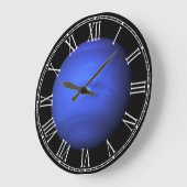 惑星天王星の宇宙のフルカラーの写真 ラージ壁時計 (傾斜)