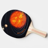 惑星太陽の系モノグラム宇宙銀河系カッコいい 卓球ラケット (横)