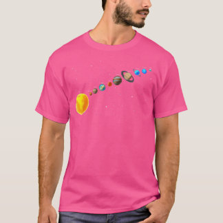 惑星太陽の系 – 科学天文学Ne用 Tシャツ