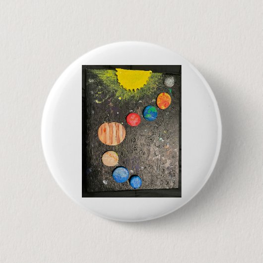惑星太陽天文学星星星状水銀金星火星 缶バッジ (正面)