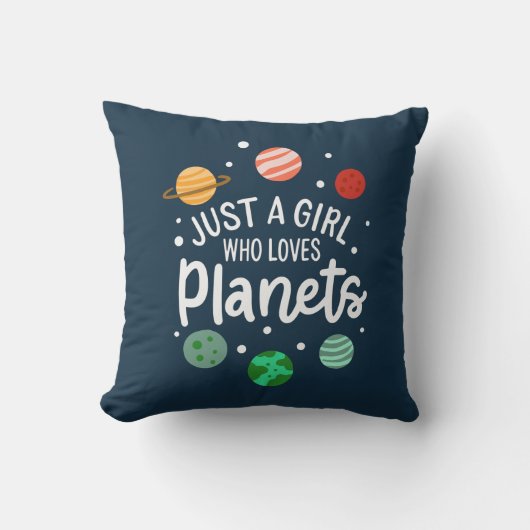 惑星好きな宇宙科学少女 クッション (正面)