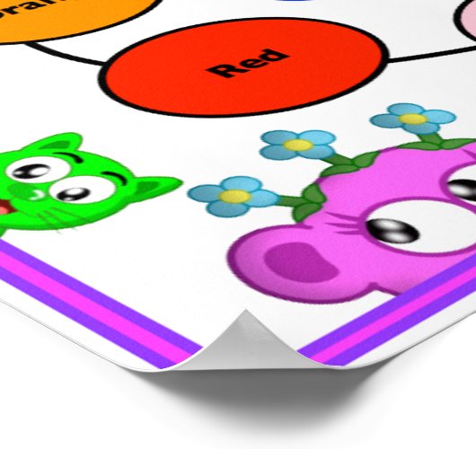 惑星学のぞきーとブーの色 ポスター (角)