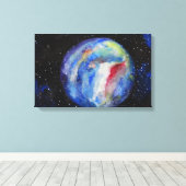 惑星宇宙スター独身の キャンバスプリント (インサイチュ (ウッドフロア))