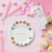 惑星宇宙宇宙ベビーシャワー金ゴールドグリッター ペーパープレート (パーティー)