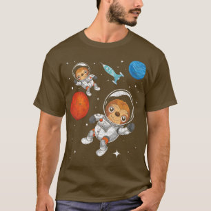 惑星宇宙旅行ロケット動物宇宙飛行士Sl Tシャツ