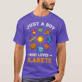 惑星宇宙科学を愛する太陽の少年( Tシャツ