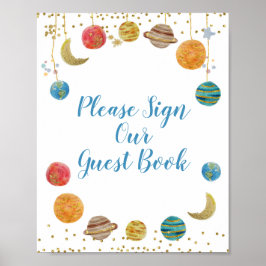 惑星宇宙空間ベビーお申し込み ポスター