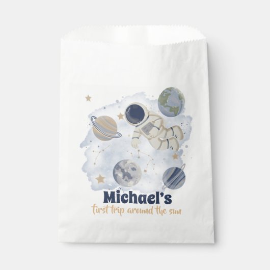 惑星宇宙空間銀河系誕生日の好意バッグ フェイバーバッグ (正面)