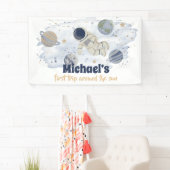 惑星宇宙空間銀河系誕生日バナー 横断幕 (インサイチュ)