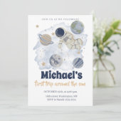 惑星宇宙空間銀河系誕生日 招待状 (スタンド正面)