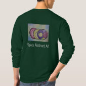 惑星抽象芸術アート長袖Tシャツ Tシャツ (裏面)