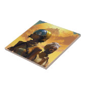 惑星探査機、未来的なSF タイル (側面)