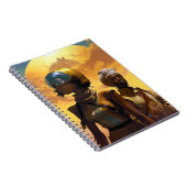 惑星探査機、未来的なSF ノートブック (右側)