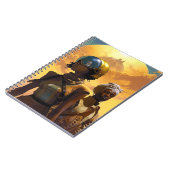 惑星探査機、未来的なSF ノートブック (左側)