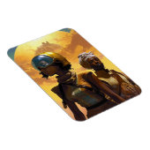 惑星探査機、未来的なSF マグネット (右側)