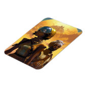 惑星探査機、未来的なSF マグネット (左側)