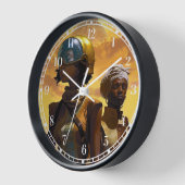 惑星探査機、未来的なSF 壁時計 (傾斜)